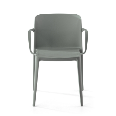 silla confidente verde loop plastico brazos fijos 3