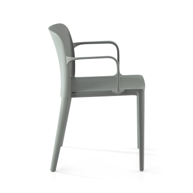 silla confidente verde loop plastico brazos fijos 4