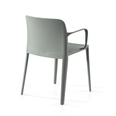 silla confidente verde loop plastico brazos fijos 9