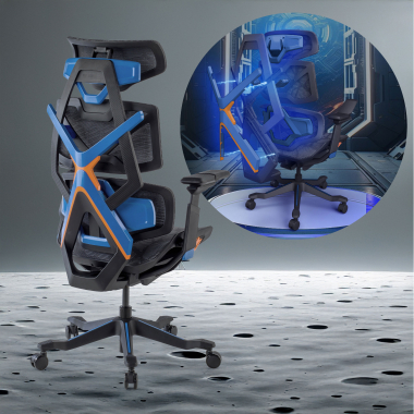 silla gaming lila dragonlord malla brazos regulables 6d soporte lumbar reposacabezas 7