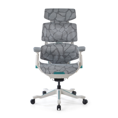 silla gaming blanco verde dragonlord malla brazos regulables 6d soporte lumbar reposacabezas 1