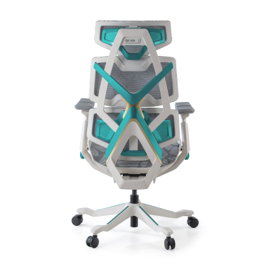 silla gaming blanco verde dragonlord malla brazos regulables 6d soporte lumbar reposacabezas 3