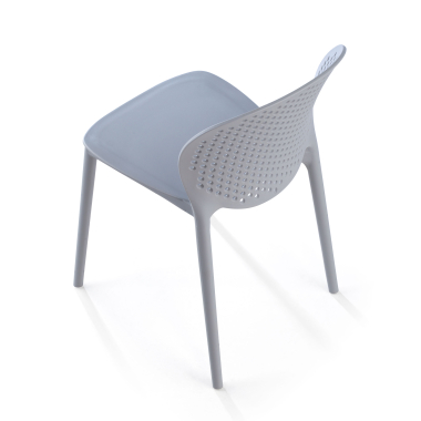 silla confidente gris tango plastico sin brazos 8