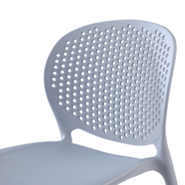 silla confidente gris tango plastico sin brazos 4