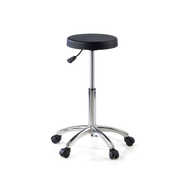 taburete de trabajo y laboratorio negro hana plastico sin brazos 8