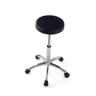 taburete de trabajo y laboratorio negro hana plastico sin brazos 7