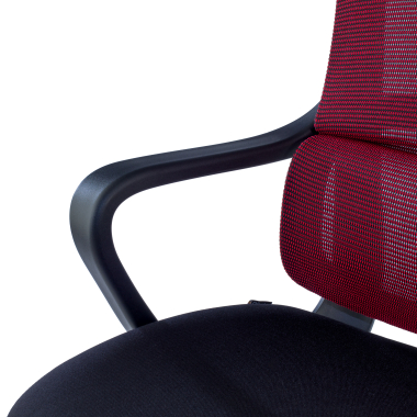 silla de oficina rojo nebula malla brazos fijos soporte lumbar reposacabezas 7