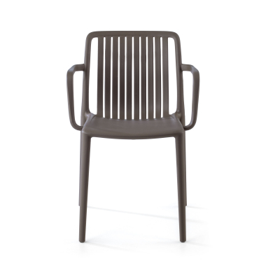 silla confidente gris omnia plastico brazos fijos 2