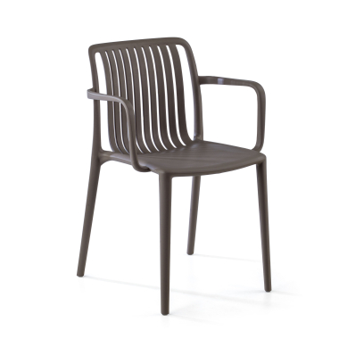 silla confidente gris omnia plastico brazos fijos 1