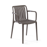 Silla de hostelería apilable para exterior Omnia con brazos