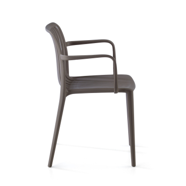 silla confidente gris omnia plastico brazos fijos 3