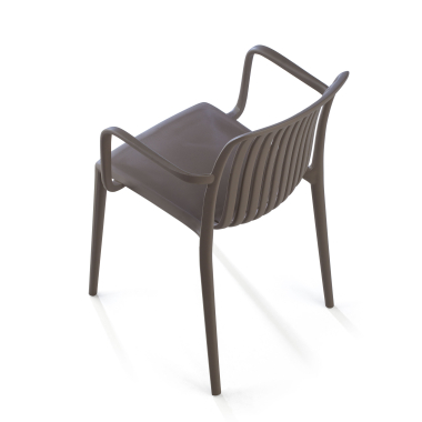 silla confidente gris omnia plastico brazos fijos 6