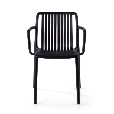 silla confidente negro omnia plastico brazos fijos 2