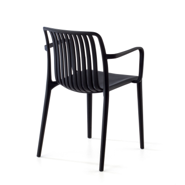 silla confidente negro omnia plastico brazos fijos 7