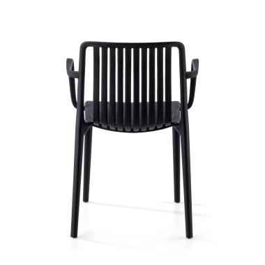 silla confidente negro omnia plastico brazos fijos 6