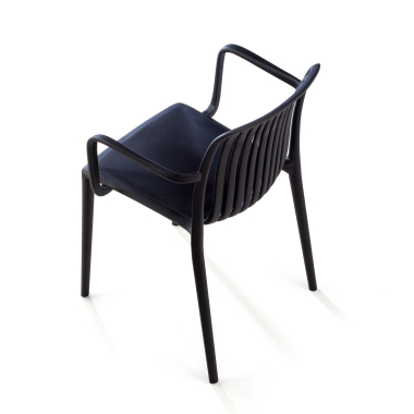 silla confidente negro omnia plastico brazos fijos 8