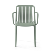 Silla de hostelería apilable para exterior Omnia con brazos
