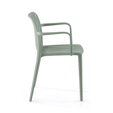 silla confidente verde omnia plastico brazos fijos 3