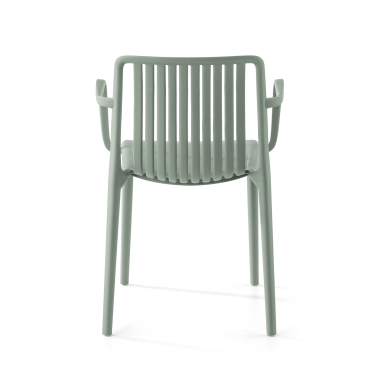 silla confidente verde omnia plastico brazos fijos 5