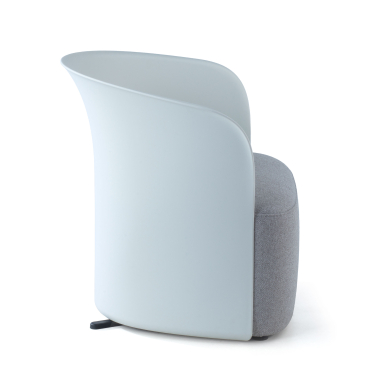 silla sala de espera blanco duomo tela brazos fijos 4