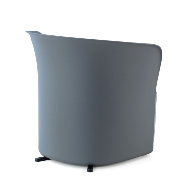silla sala de espera gris duomo tela brazos fijos 9