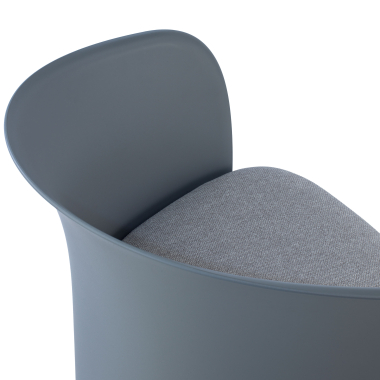 silla sala de espera gris duomo tela brazos fijos 5