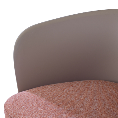 silla sala de espera marron duomo tela brazos fijos 6