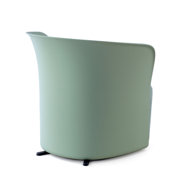 silla sala de espera verde duomo tela brazos fijos 8