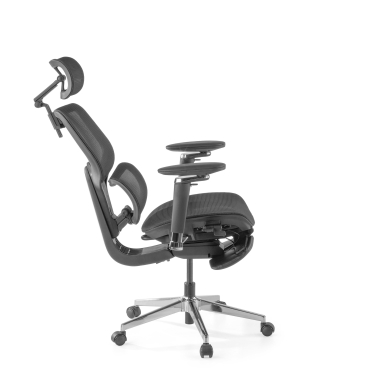 silla ergonomica negro erghos x2 malla brazos regulables 5d doble soporte lumbar reposacabezas reposapies extensible 8