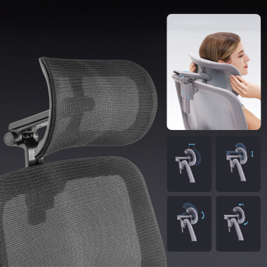 silla ergonomica negro erghos x2 malla brazos regulables 5d doble soporte lumbar reposacabezas reposapies extensible 5