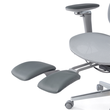 silla ergonomica gris erghos x2 malla brazos regulables 5d doble soporte lumbar reposacabezas reposapies extensible 8