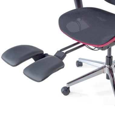 silla ergonomica rojo erghos x2 malla brazos regulables 5d doble soporte lumbar reposacabezas reposapies extensible 10