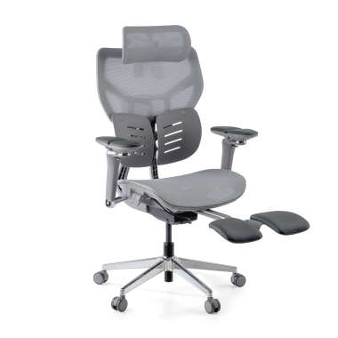 silla ergonomica gris erghos x3 malla brazos regulables 5d doble soporte lumbar reposacabezas 1