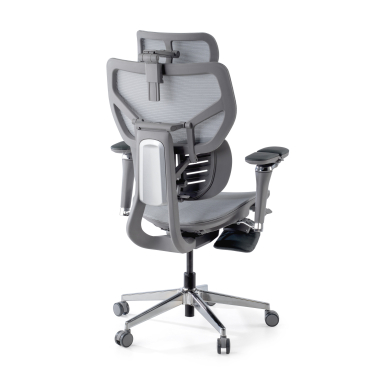 silla ergonomica gris erghos x3 malla brazos regulables 5d doble soporte lumbar reposacabezas 13
