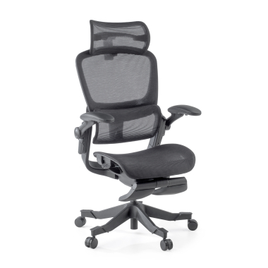 silla ergonomica negro erghos x1 malla brazos regulables 3d doble soporte lumbar reposacabezas 12