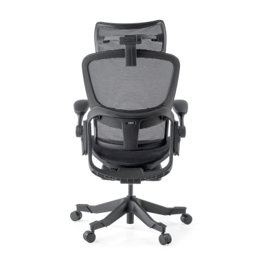 silla ergonomica negro erghos x1 malla brazos regulables 3d doble soporte lumbar reposacabezas 9