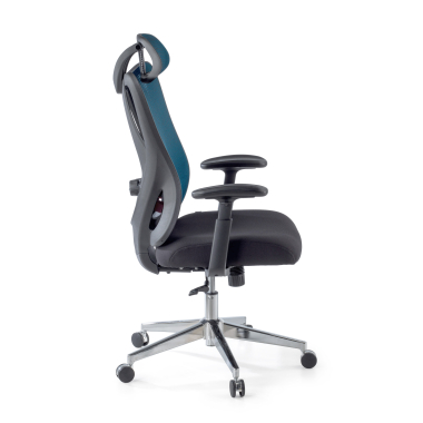 silla ergonomica azul matrix malla brazos moviles soporte lumbar reposacabezas 4