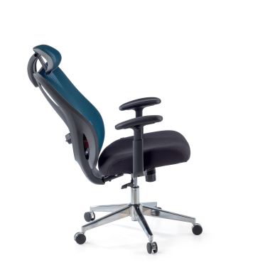 silla ergonomica azul matrix malla brazos moviles soporte lumbar reposacabezas 5