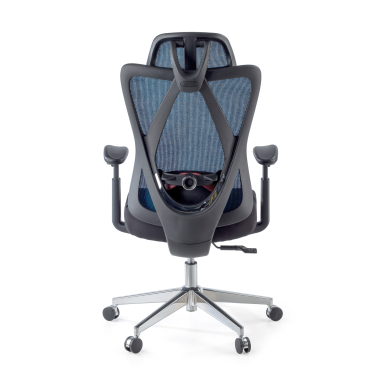 silla ergonomica azul matrix malla brazos moviles soporte lumbar reposacabezas 7