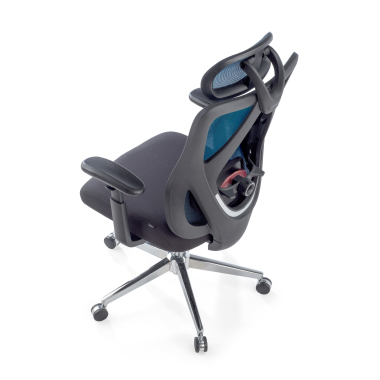 silla ergonomica azul matrix malla brazos moviles soporte lumbar reposacabezas 9