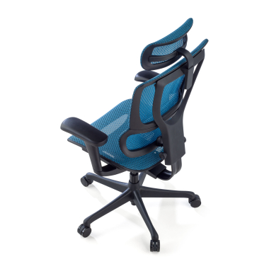 silla ergonomica azul silla oficina malla brazos regulables 3d soporte lumbar reposacabezas 9