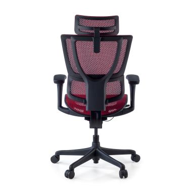 silla ergonomica rojo silla oficina malla brazos regulables 3d soporte lumbar reposacabezas 5