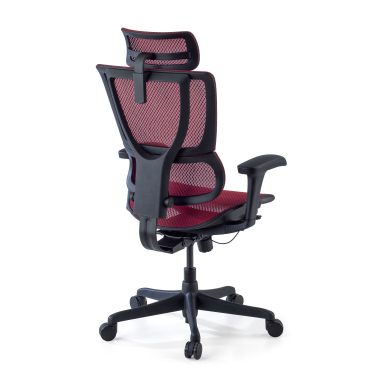silla ergonomica rojo silla oficina malla brazos regulables 3d soporte lumbar reposacabezas 8