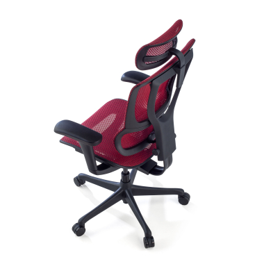 silla ergonomica rojo silla oficina malla brazos regulables 3d soporte lumbar reposacabezas 9