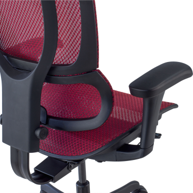silla ergonomica rojo silla oficina malla brazos regulables 3d soporte lumbar reposacabezas 4