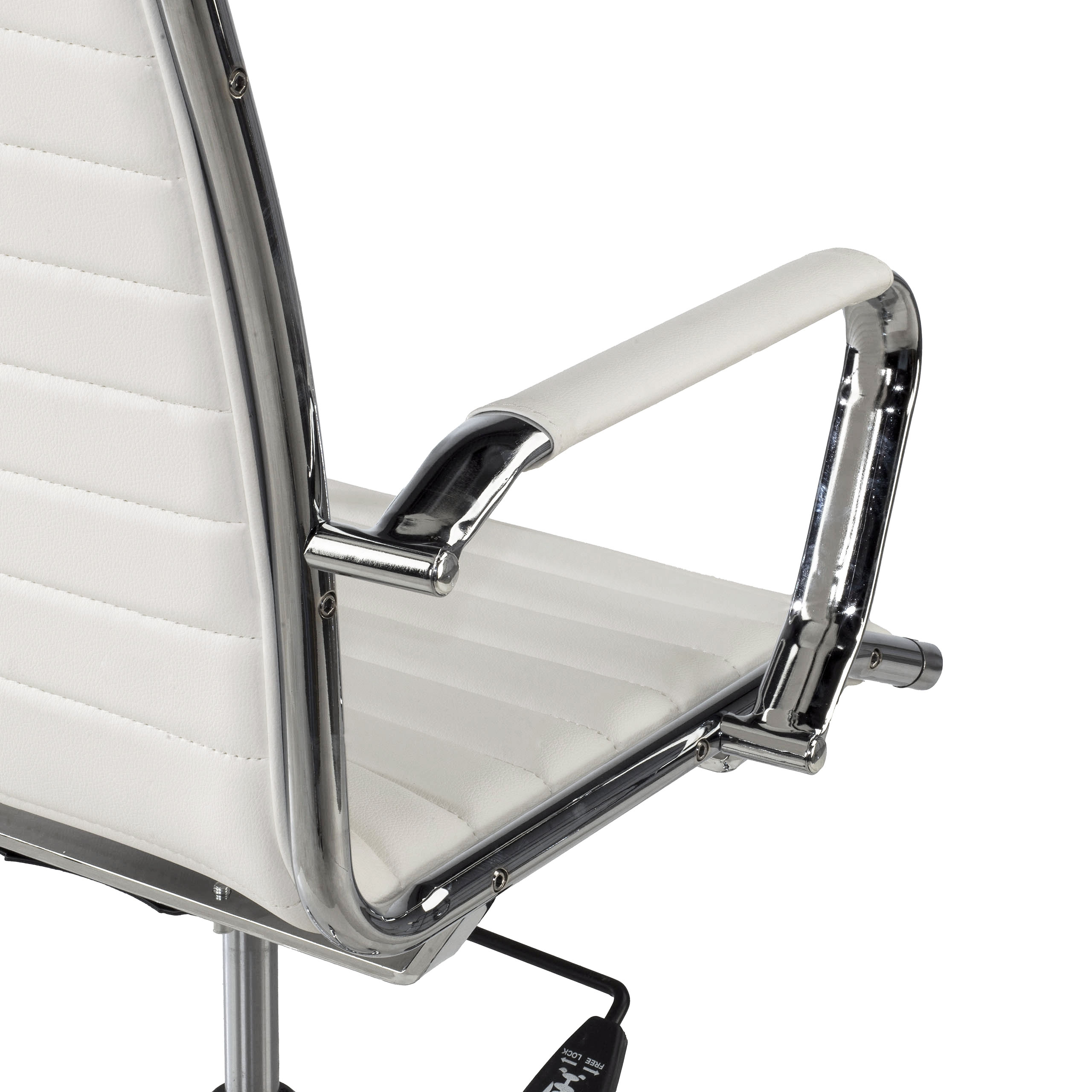 Sedia ufficio design Vogue, Struttura cromata, schienale ...