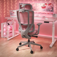 Silla Ergonómica con Reposacabezas AeroFlow white, certificada