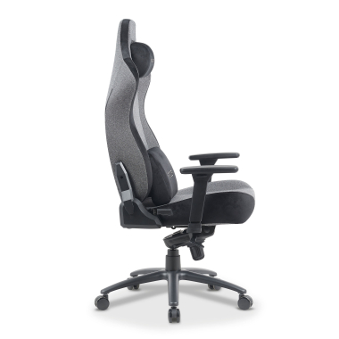silla gaming gris forge tela brazos regulables 3d cojin lumbar y cervical reposacabezas 10