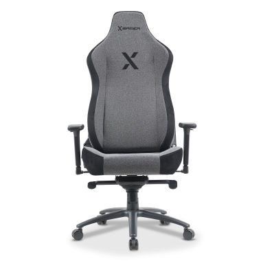 silla gaming gris forge tela brazos regulables 3d cojin lumbar y cervical reposacabezas 4