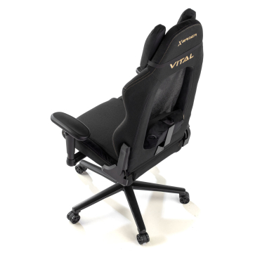 silla gaming negro vital tela brazos moviles cojin reposacabezas reposacabezas 12